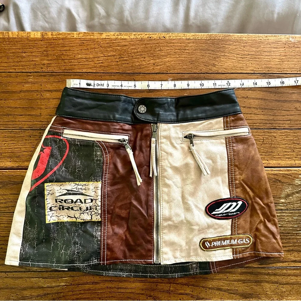 REVOLVE Jaded London Daytona Faux Leather Mini Skirt - Picture 4 of 8